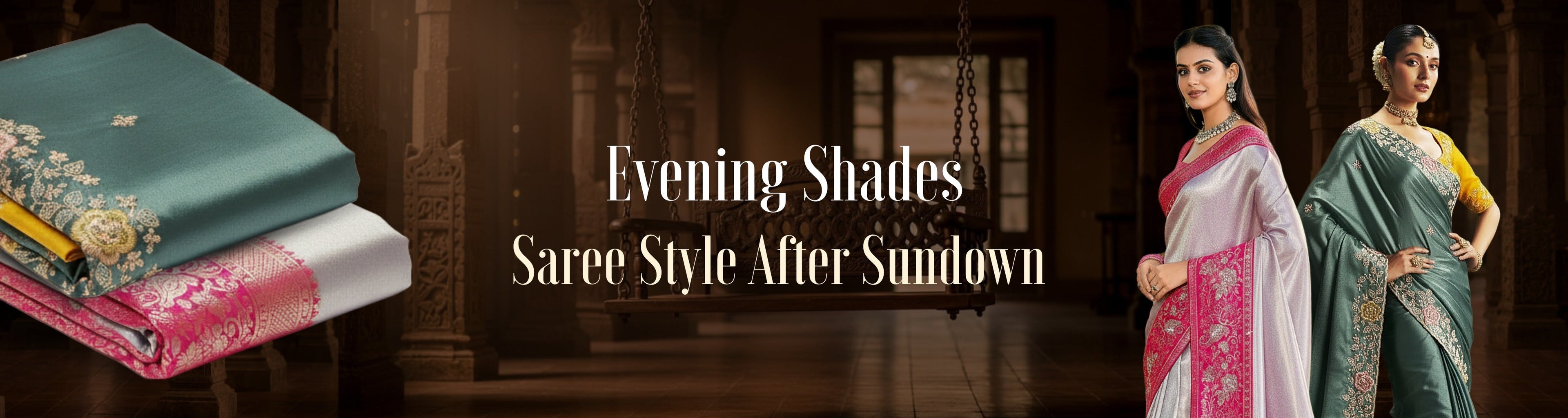Saree Style for Evening Shades
