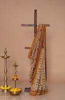 Knotted Heritage Silk Cotton Saree for Cultural Wear
