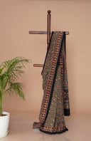 Knot of Celebration Silk Cotton Saree for Festive Wear