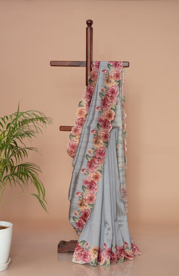 Edge Elegance Silk Cotton Saree for Semi Formal Wear
