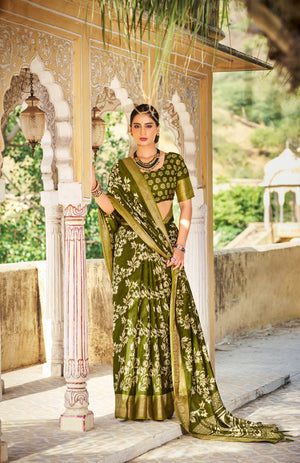 Flora Crepe Saree For Daily Wear