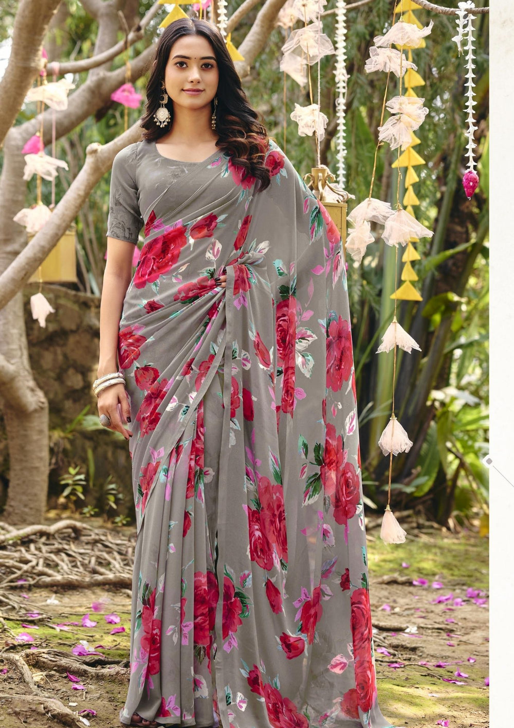 Bloomika Georgette Saree for Daily Wear