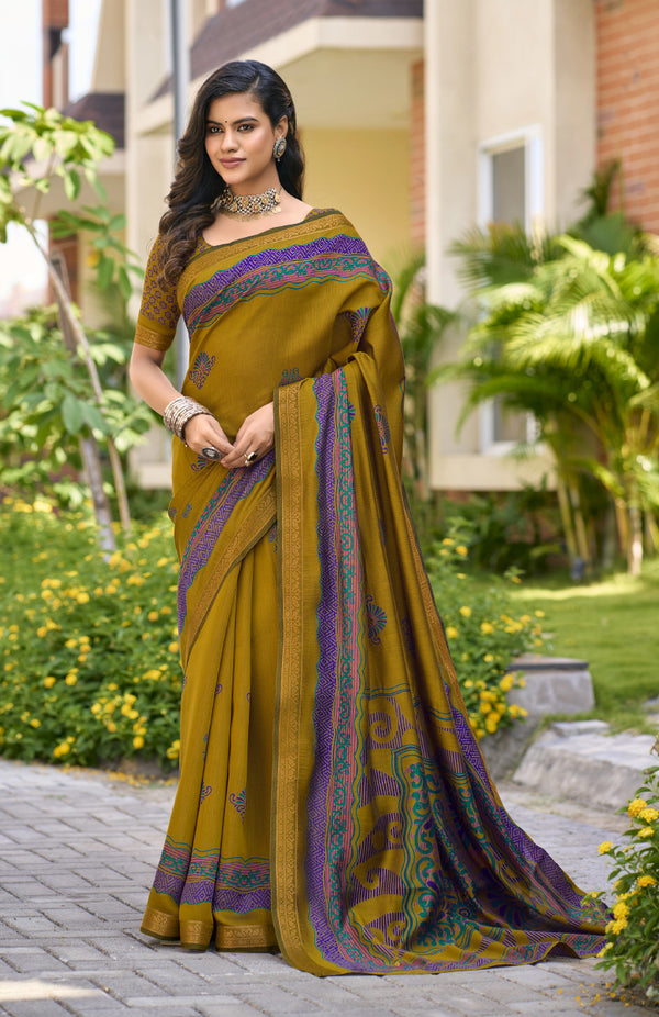 Sugandh Cotton Saree For Semi Formal Wear