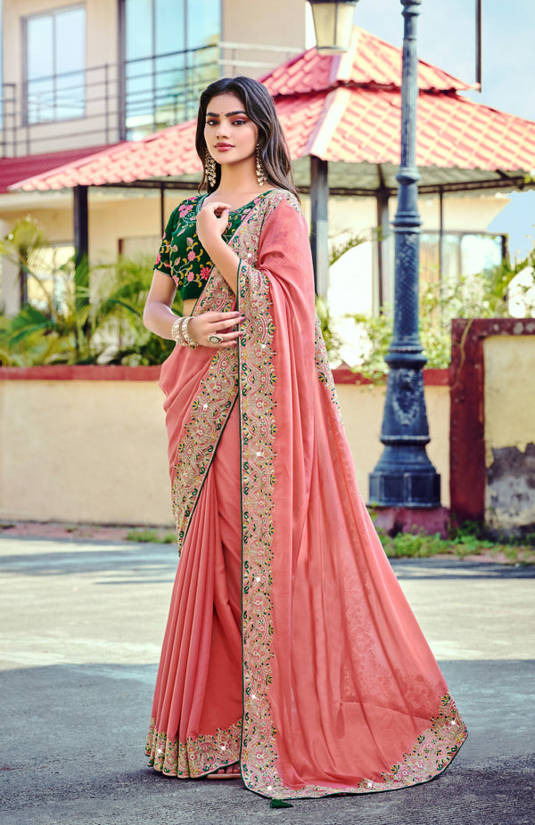 Alankar Georgette Saree For Wedding Wear