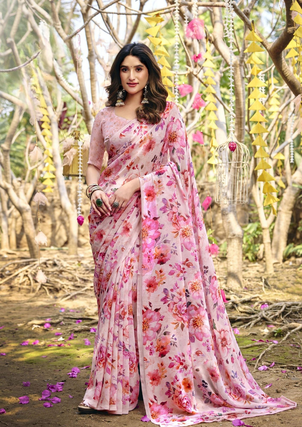 Roslina Georgette Saree for Daily Wear