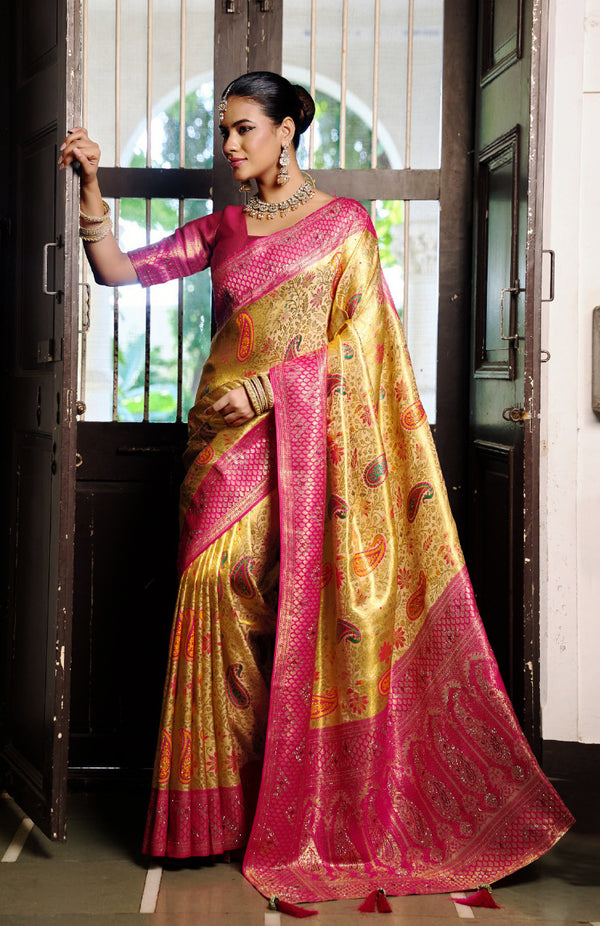 Sparkle Silk Saree For Festive Wear