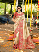 Rangmaya Art Silk Saree for Wedding Wear