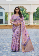 Aaradhya Bloom Organza Saree for Festive Wear