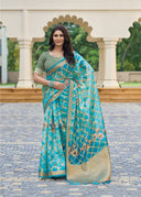 Aaradhya Bloom Organza Saree for Festive Wear