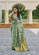 Aaradhya Bloom Organza Saree for Festive Wear