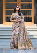 Aaradhya Bloom Organza Saree for Festive Wear