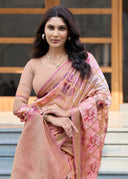 Aaradhya Bloom Organza Saree for Festive Wear
