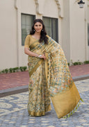 Aaradhya Bloom Organza Saree for Festive Wear
