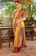 Tanishvi Glow Art Silk Saree for Wedding Wear