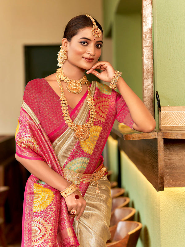 Aabhushan Art Silk Saree for Wedding Wear