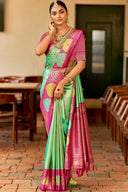 Aabhushan Art Silk Saree for Wedding Wear