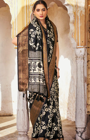 Flora Crepe Saree For Daily Wear