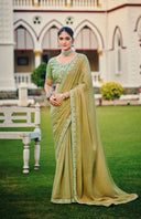 Plainza Satin Saree For Festive Wear