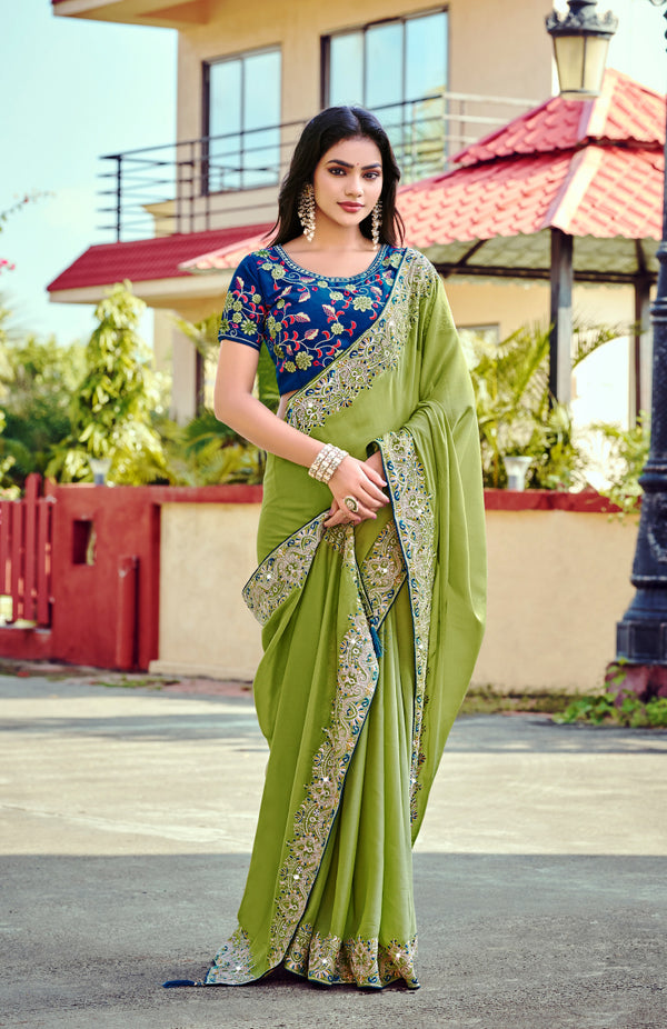 Alankar Georgette Saree For Wedding Wear