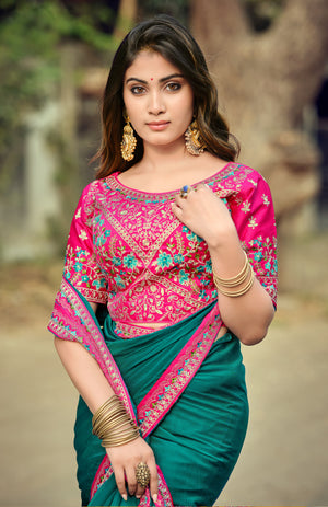 Ruhina Brasso Saree for Festive Wear