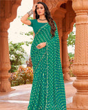 Rangriti Dots Chiffon Saree For Daily Wear
