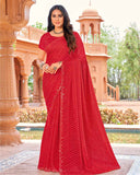 Bandhej Chiffon Saree for  Daily Wear