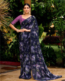 Nayara Georgette Saree for Semi Formal Wear