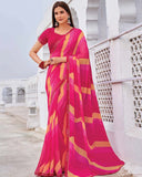 Rangrez Georgette Saree for Semi Formal Wear