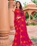 Chakra Charm Chiffon Saree for  Daily Wear