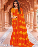 Chakra Charm Chiffon Saree for  Daily Wear