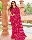Rekharang Chiffon Saree for Daily Wear