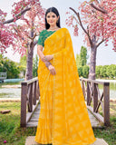 Samaira Luxe Bloom Chiffon Saree For Semi Formal Wear