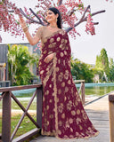 Phoolmala Chiffon Saree for Daily Wear