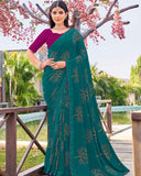 Vrukshika Chiffon Saree for Casual Wear