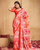 Serene Petals Georgette Saree for Casual Wear