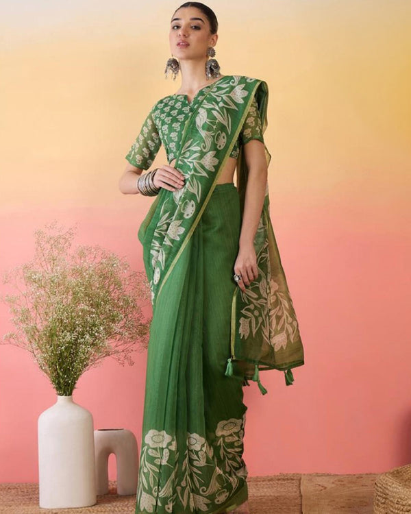 Rangtarang Vibrant Saree For Casual Wear