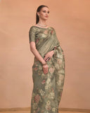 Ishira Laila Tissue Saree for Semi Formal Wear