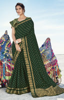 Regal Zari Drape Georgette Saree for Festive Wear