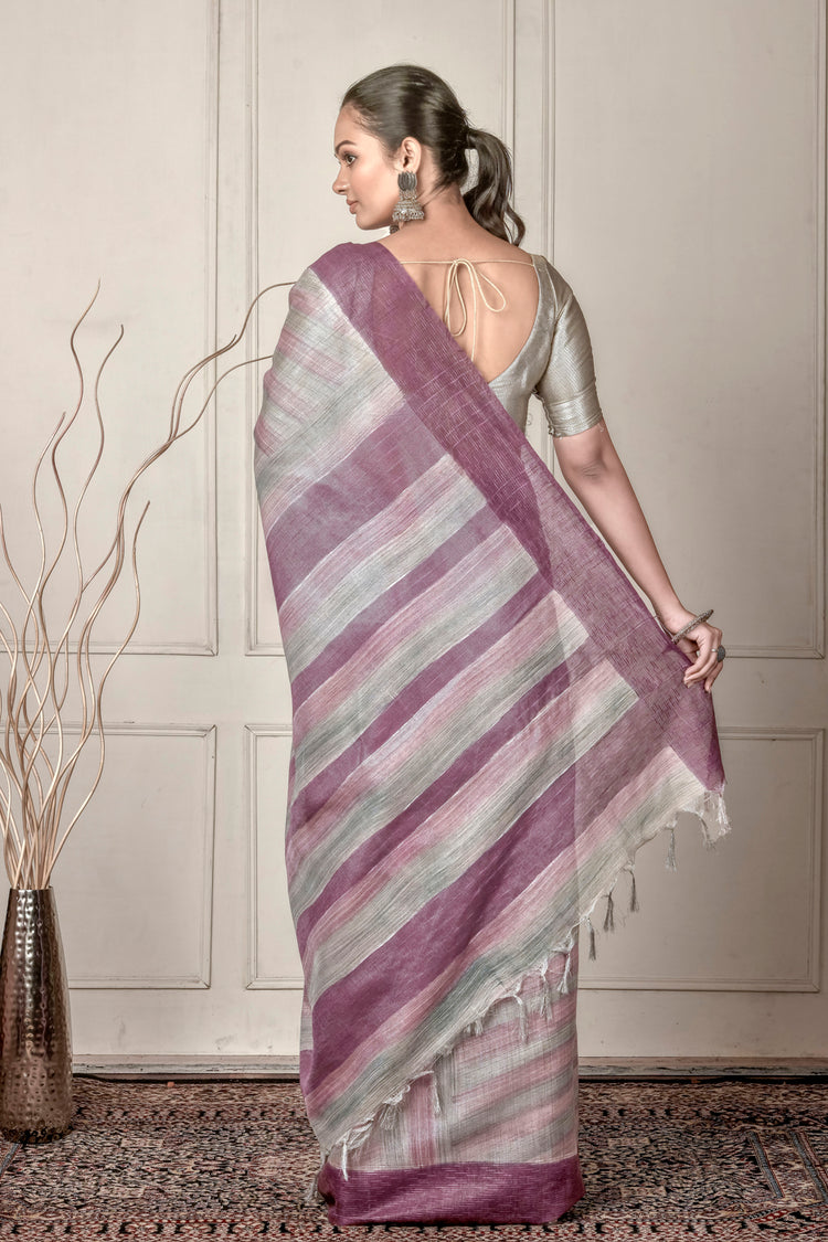 Jhalar Cotton Saree for Semi Formal Wear