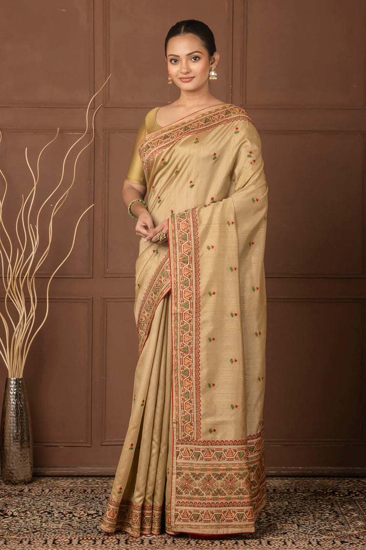 Kashmiri Saaj Art Silk Saree for Festive Wear