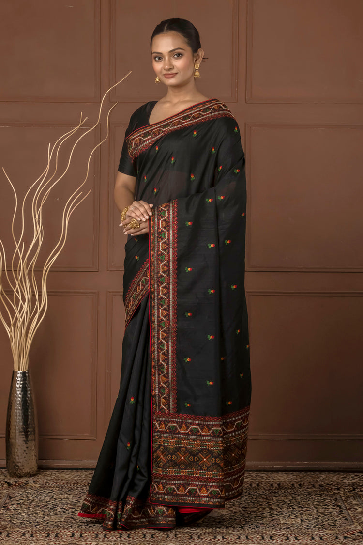 Kashmiri Saaj Art Silk Saree for Festive Wear