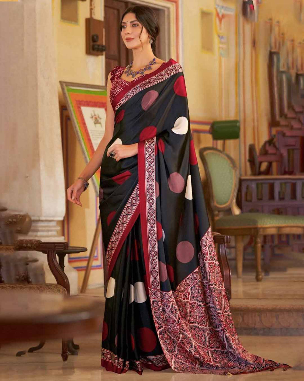 Chakra Silk Glow Saree for Daily Wear