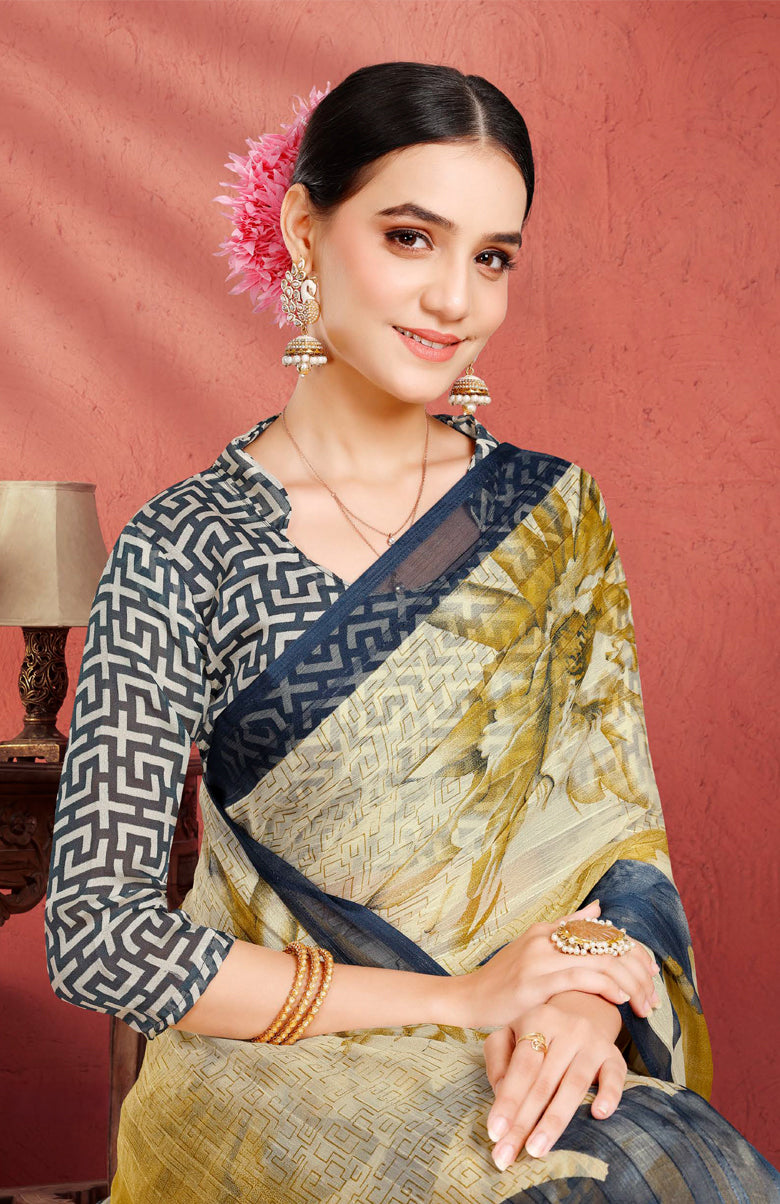 Vintage Flora Saree