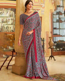 Pravah Prints Silk Saree For Daily Wear