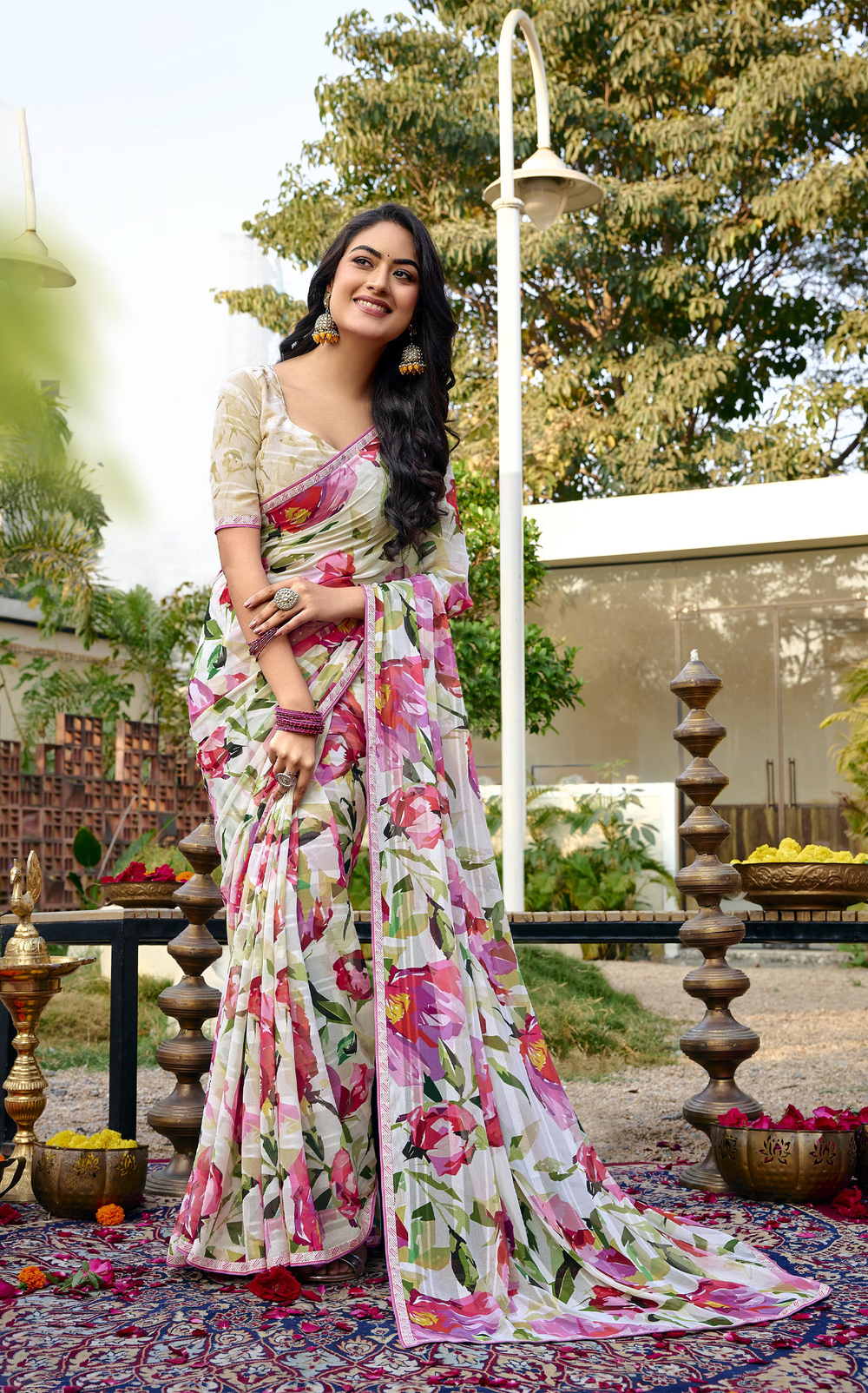 Florenta Georgette Saree for Daily Wear