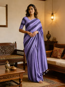 Mul Cotton Doore Zari Patta Saree