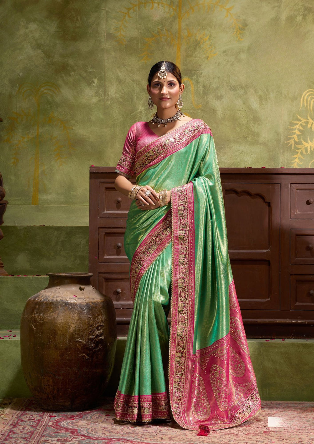 Glam Silk Saree For Wedding Wear