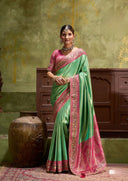 Glam Silk Saree For Wedding Wear