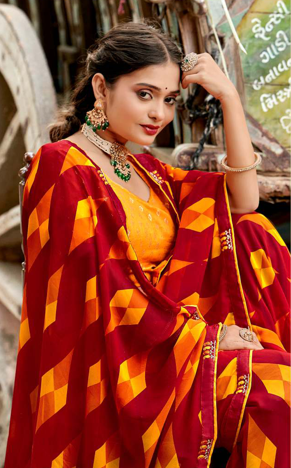Flora Wave Georgette Saree for Daily Wear