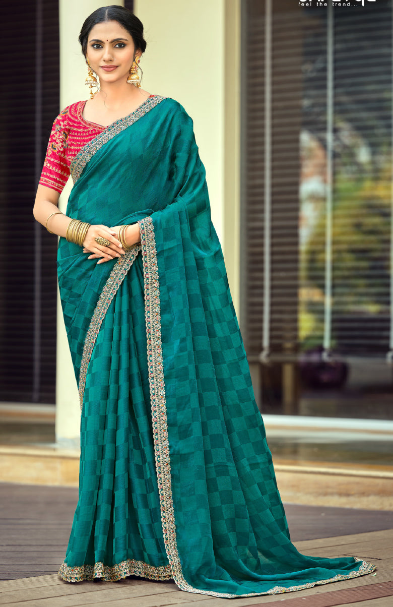 Zerina Satin Saree for Festive Wear